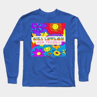 Psychedelic Flower - Mike Lawson and Friends Long Sleeve T-Shirt